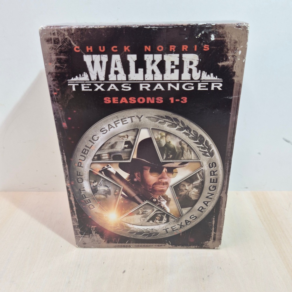 Walker Texas Ranger Seasons 1-3 DVD Box Set Chuck Norris 21 Discs CBS Paramount